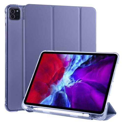 Foto - Pouzdro z PU kůže pro Apple iPad Pro 11 (2020) + slot pro Apple Pencil - Purple