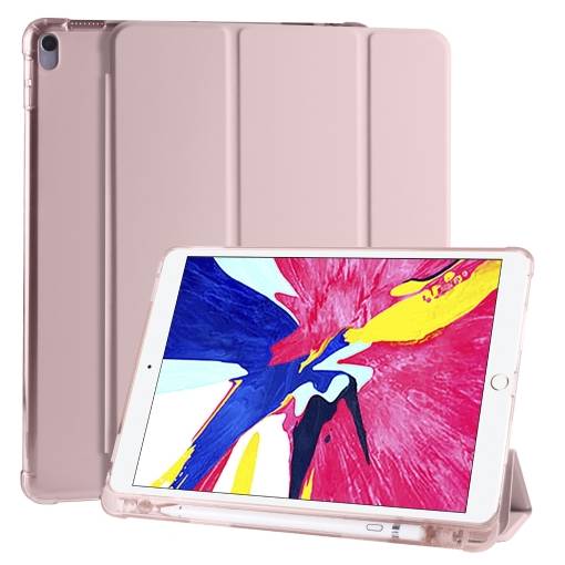 Foto - Pouzdro z PU kůže pro Apple iPad Pro 11 (2018) + slot pro Apple Pencil - Pink