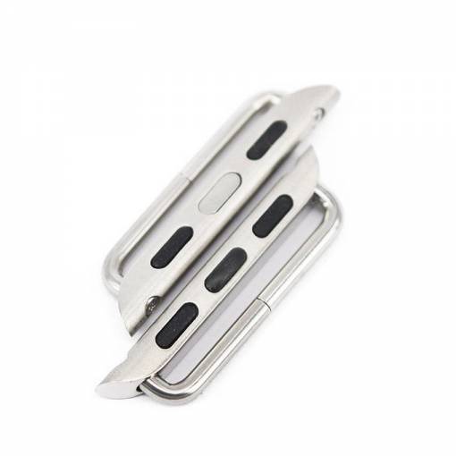 Foto - Magnetický konektor 42mm/44mm/45mm stříbrný pro Apple Watch set 2ks