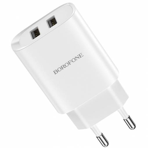 Foto - BOROFONE napájecí síťový adaptér pro 2 USB