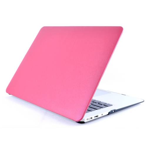 Foto - Obal z PU kůže na MacBook Air 13" - růžově červená