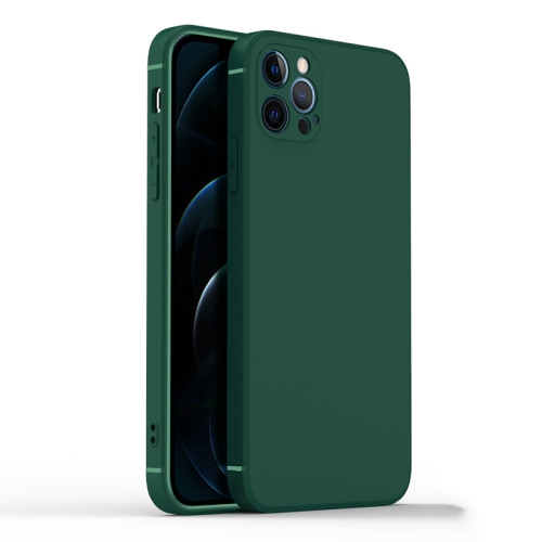 Silikonový kryt pro iPhone 12 Pro - Tmavě zelený