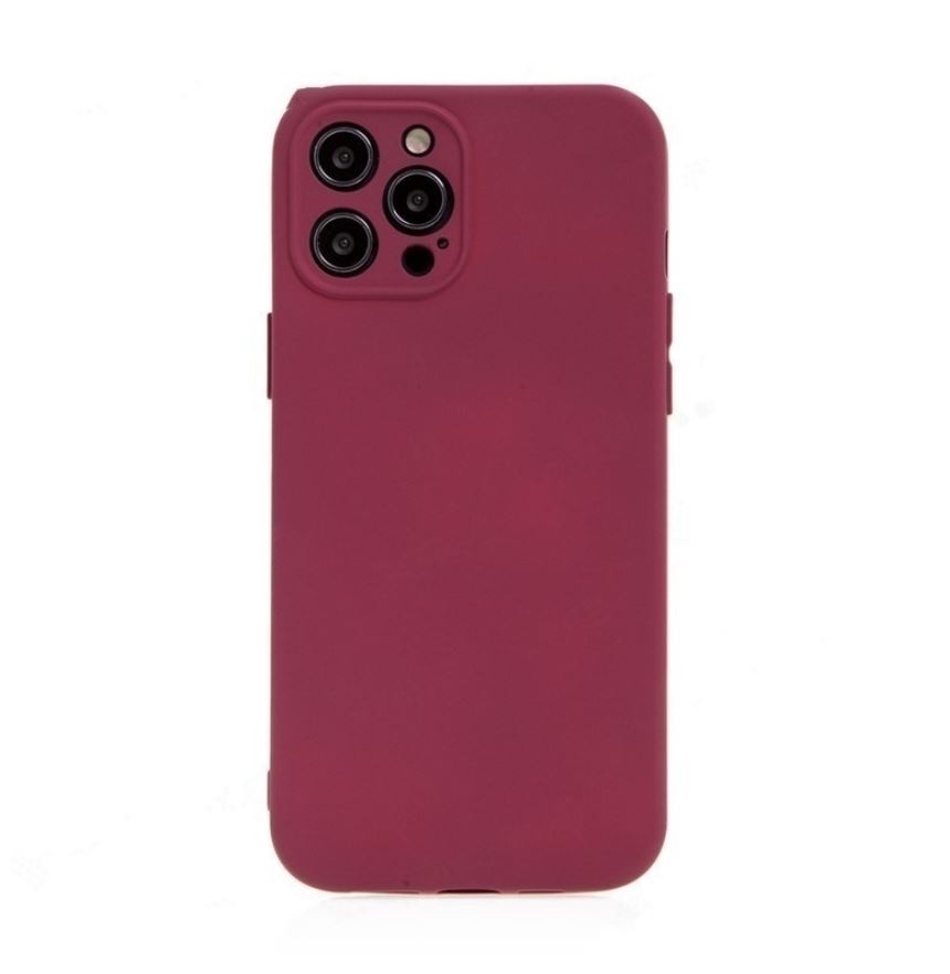 Silikonový kryt pro iPhone 12 Pro - Tmavě růžový