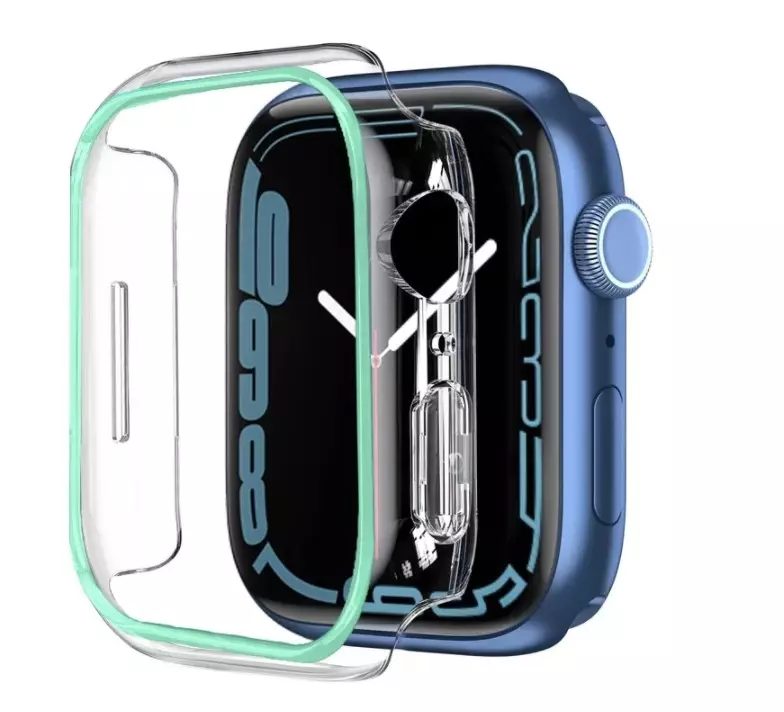 Ochranný rámeček pro Apple Watch - Svítící zelený, 44 mm