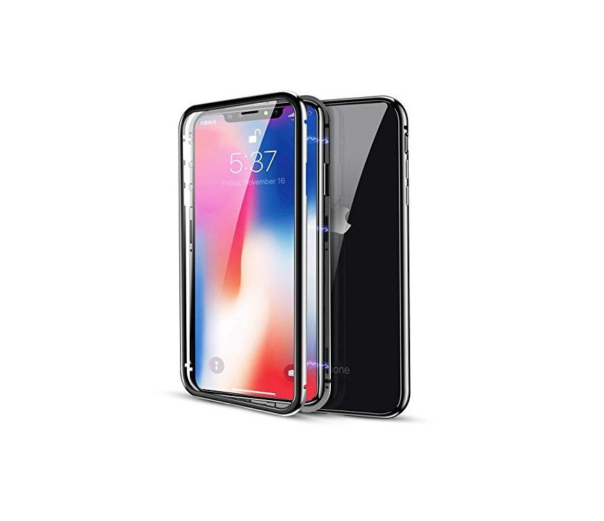 Magnetický kryt pro iPhone X a XS - Černý