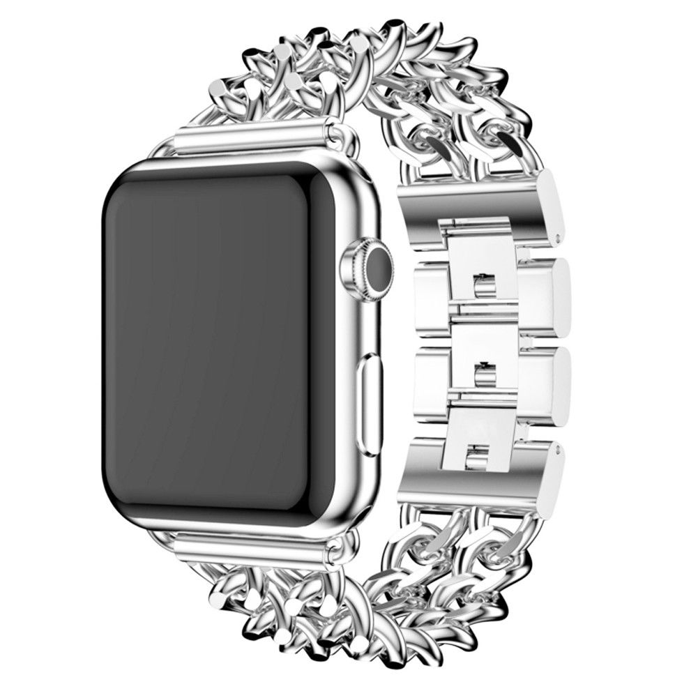 eses Kovový řetízkový řemínek pro Apple Watch - Stříbrný, 38mm/40mm/41mm