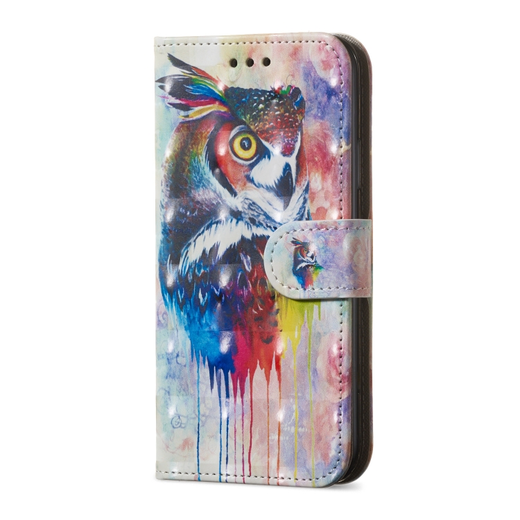 Flipové pouzdro na iPhone XR - sova