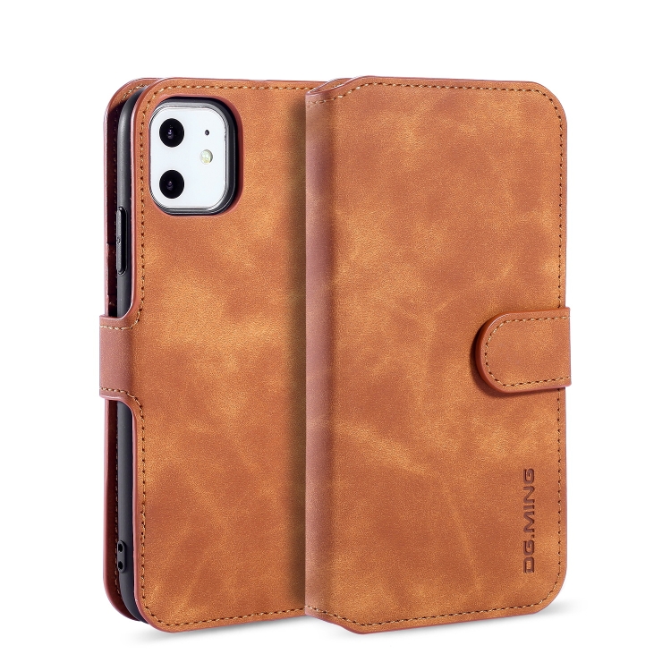 Flipové pouzdro pro iPhone 11 - hnědá