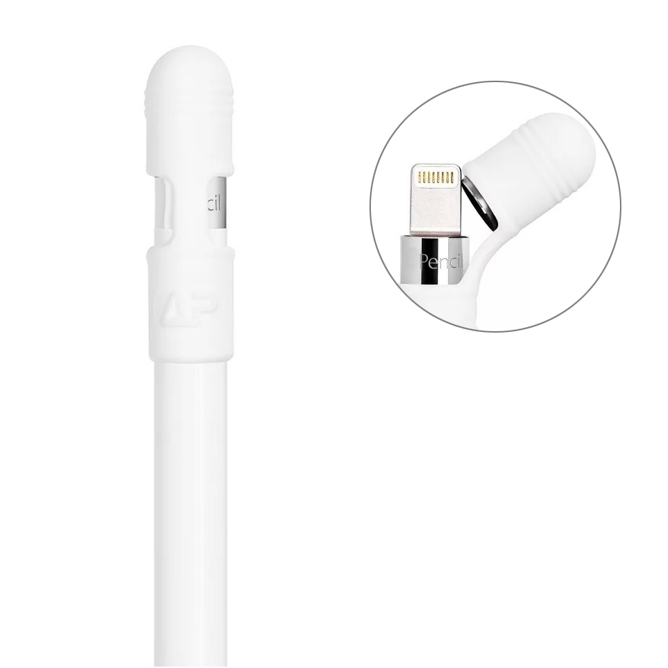 Anti-lost víčko pro Apple Pencil - bílá