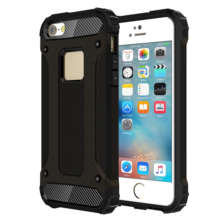 Armor kryt Defiant na iPhone SE 2016/ 5/ 5S/ 5C - černá