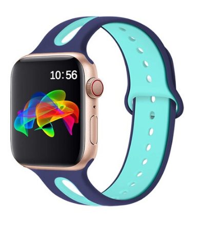 eses Dvoubarevný řemínek pro Apple Watch - Tyrkysovo modrý, 42mm/44mm/45mm/49mm