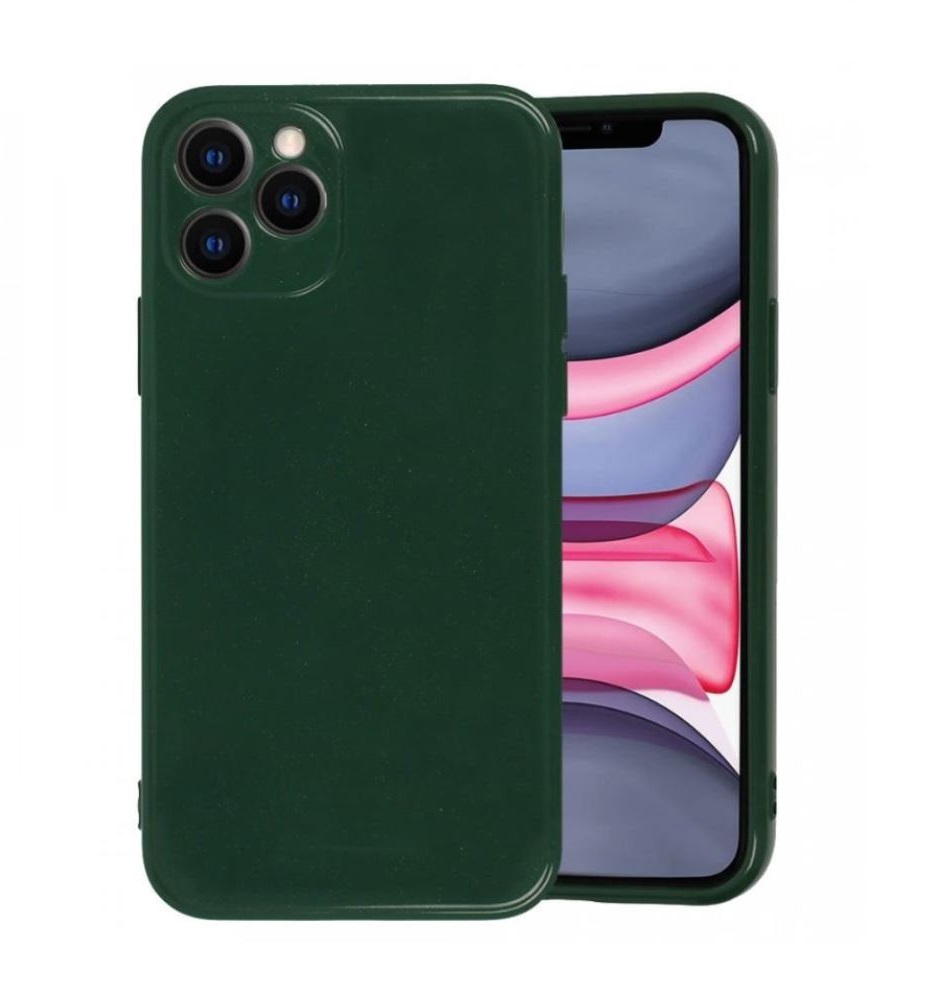 Silikonový kryt pro iPhone 12 Mini - Tmavě zelený