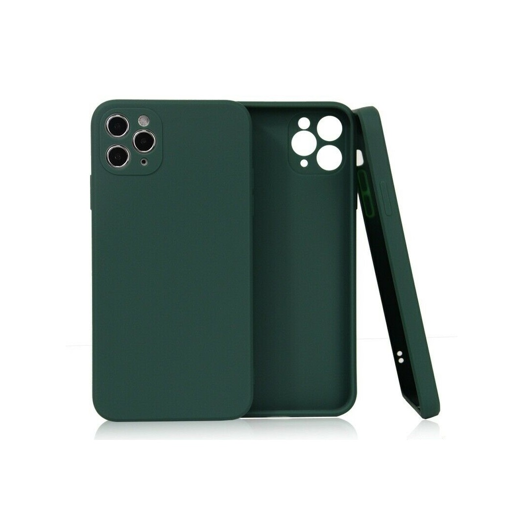 Silikonový kryt pro iPhone 11 Pro Max - Tmavě zelený