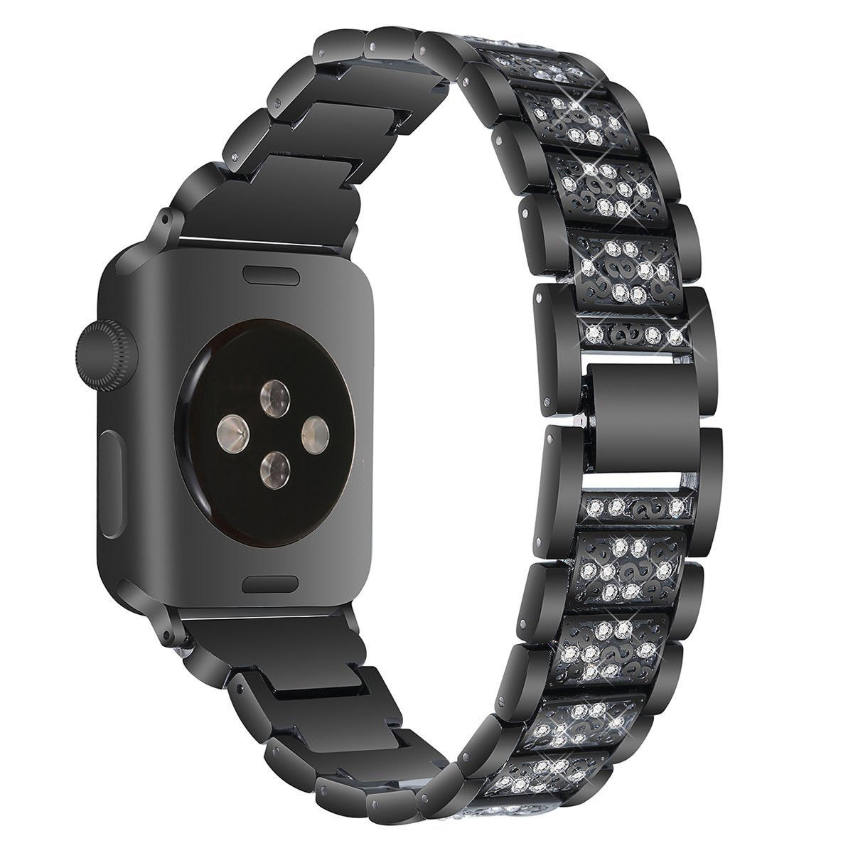 eses Kovový luxusní řemínek pro Apple Watch - Černý, 42mm/44mm/45mm/49mm