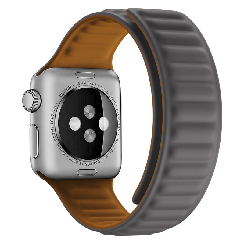 eses Silikonový magnetický řemínek pro Apple Watch - Šedý, 38mm/40mm/41mm